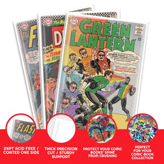 Regular-Silver Comic Backer Boards - Backboard 24PT-2