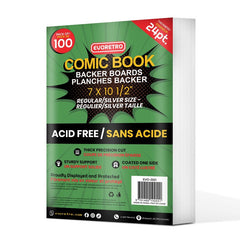 Regular-Silver Comic Backer Boards - Backboard 24PT-7
