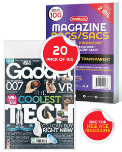 EVORETRO Comic Bags for New Magazine Size Magazine Comic Bags - 2MIL-6