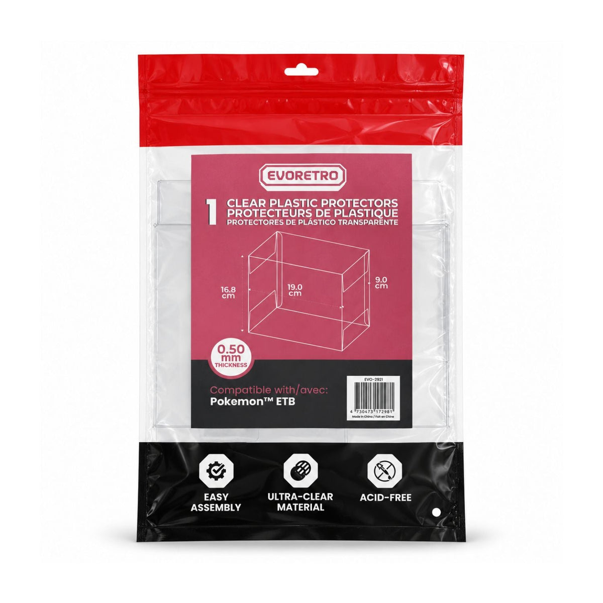 EVORETRO Case Protector for Pokemon ETB PET-12