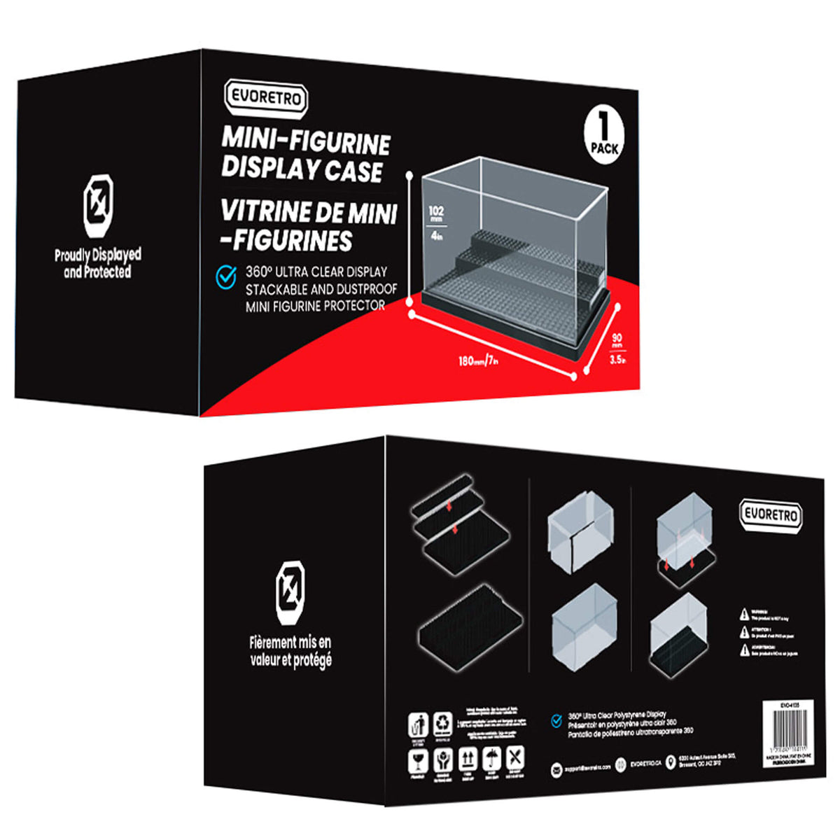 Lego Mini-figurine EVORETRO Display Case-8