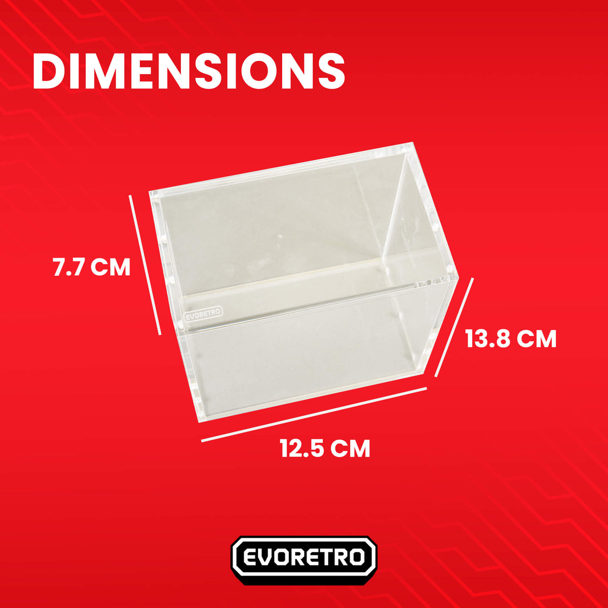 EVORETRO Acrylic Case for Pokemon Booster Box with Magnetic Lid Pack of 1-4