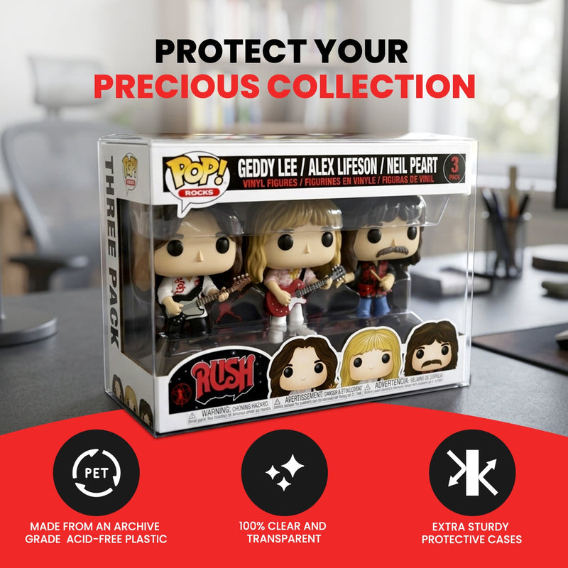 Funko Pop 2 Single Pop Wonderwoman EVORETRO PET Protector 0.35MM-11