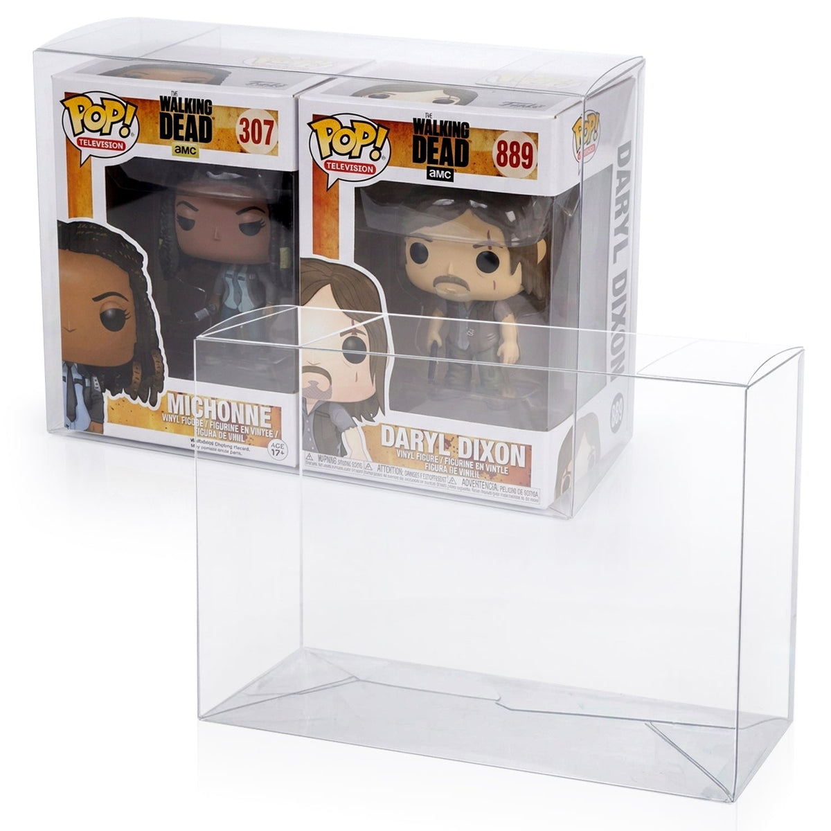 Funko Pop 2 Single Pop Wonderwoman EVORETRO PET Protector 0.35MM-5