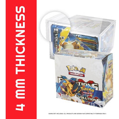 Pokemon Booster Box w/ Sliding Lid Anti-UV - EVORETRO Acrylic Protector 4.0MM-8