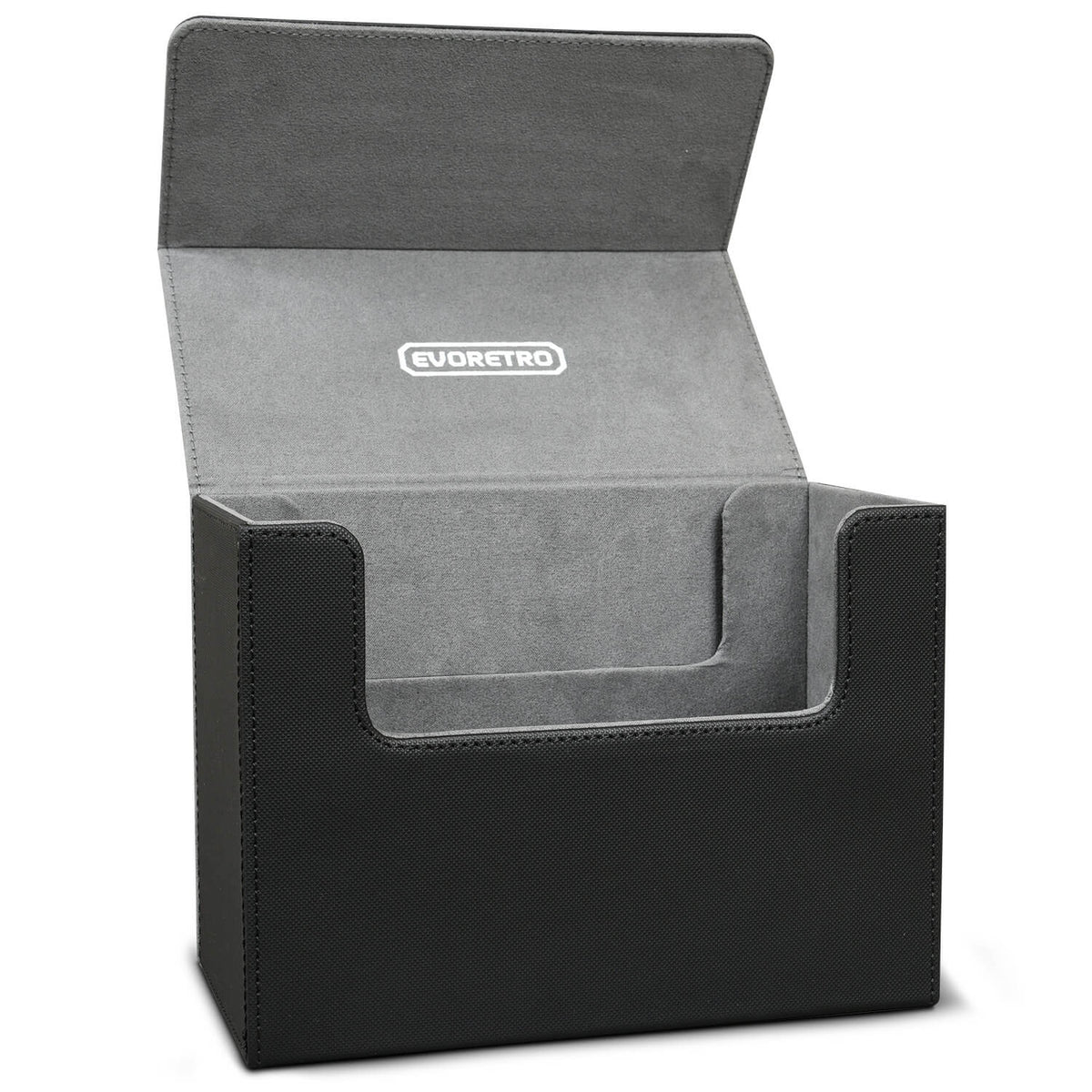 EVORETRO Magnetic Card Holder - 180+ Toploaders or 500+ Trading Cards | Black/Grey-7
