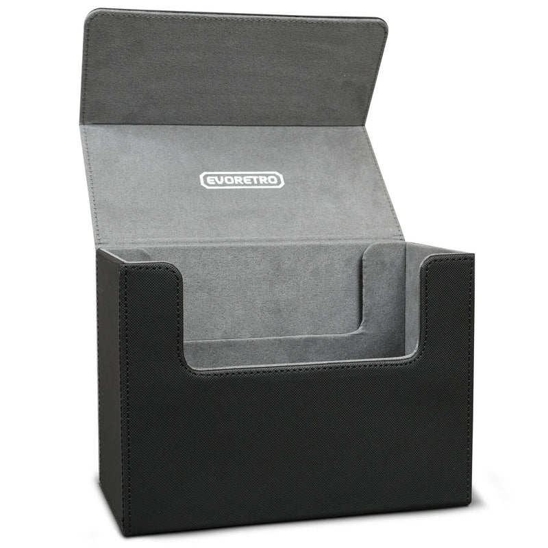 EVORETRO Magnetic Card Holder - 180+ Toploaders or 500+ Trading Cards | Black/Grey-7