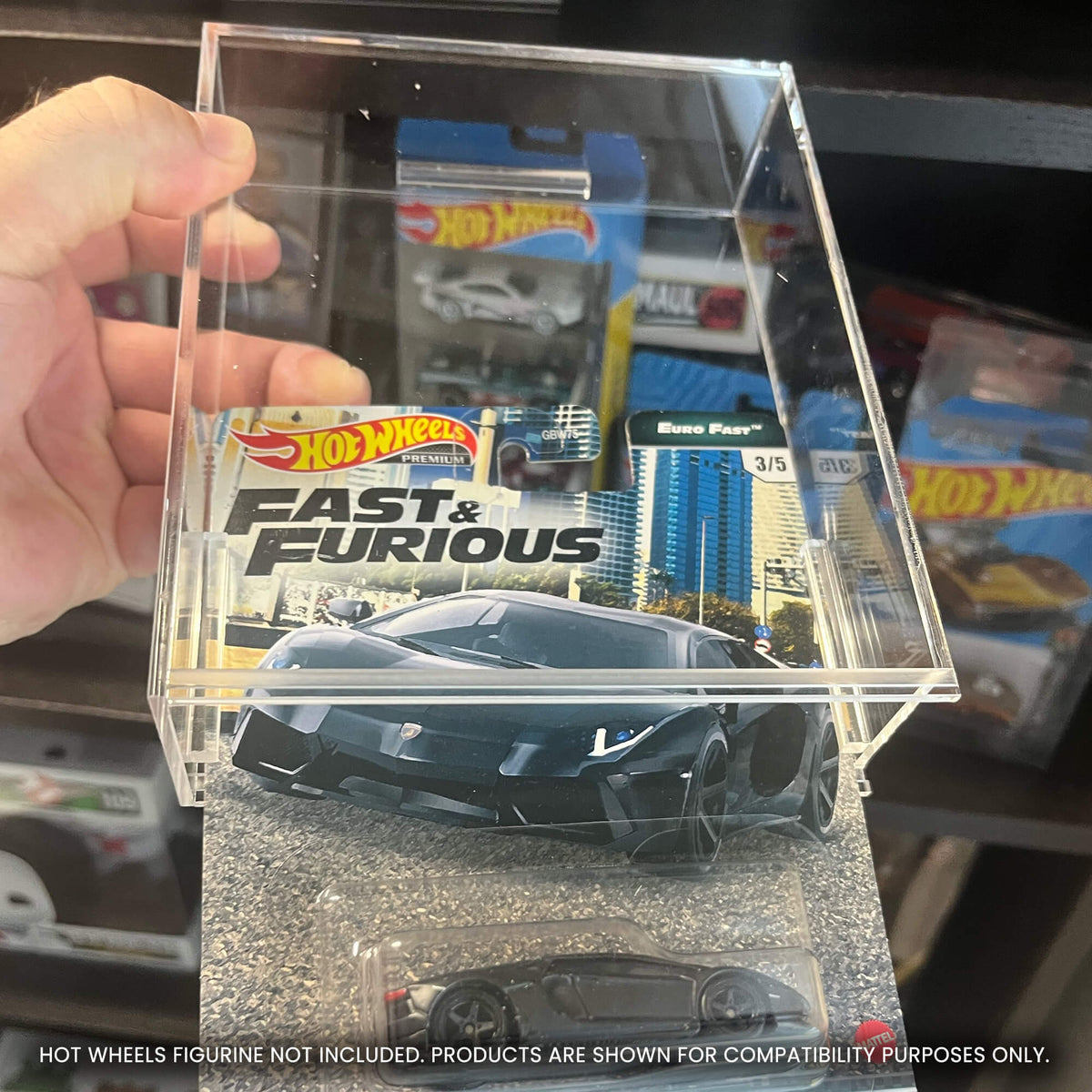 EVORETRO Acrylic Protector Case for Hot Wheels Premium, Pack of 2