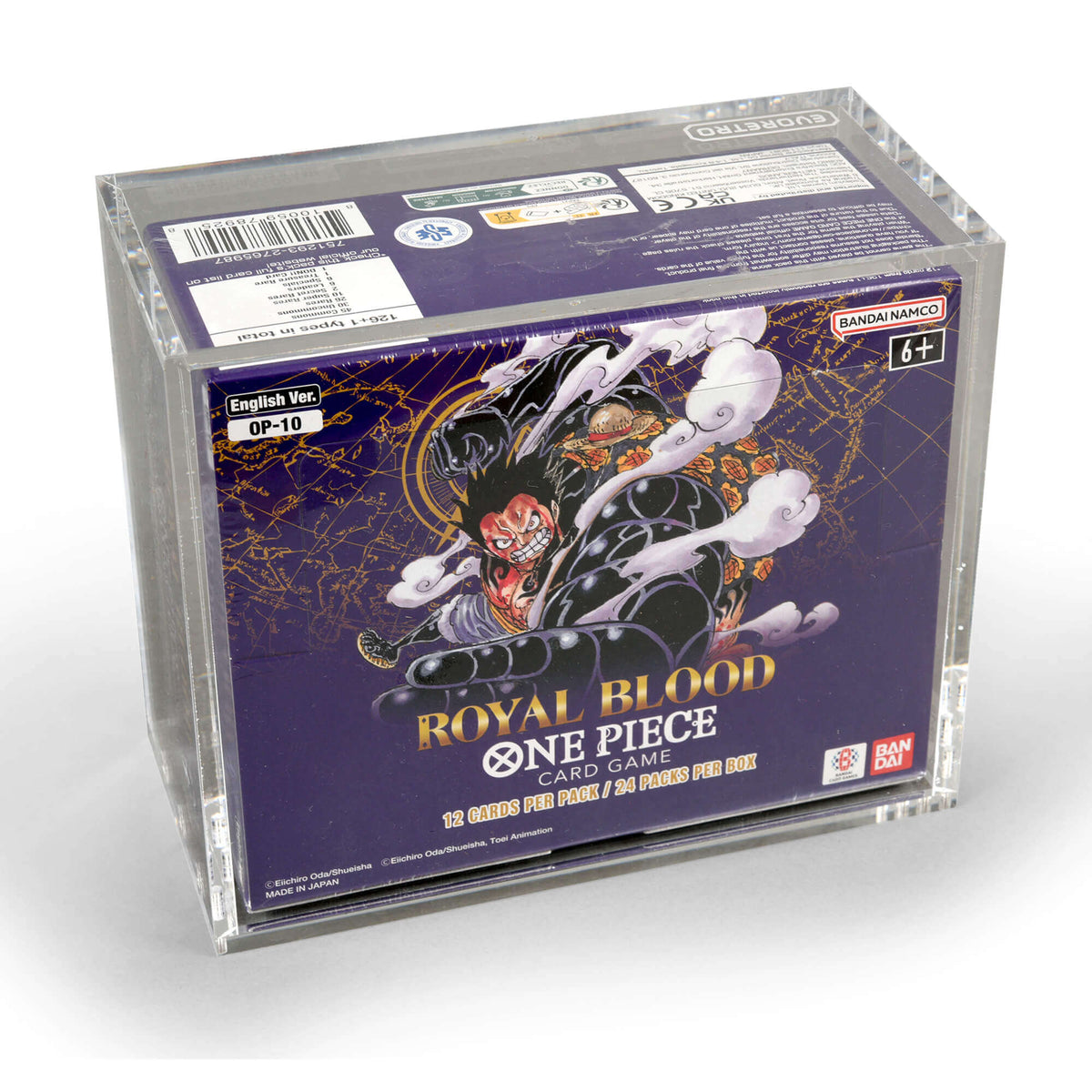 EVORETRO Acrylic Case Display for Bandai One Piece OPP 4-6 TCG Booster Box English Pack of 1-5
