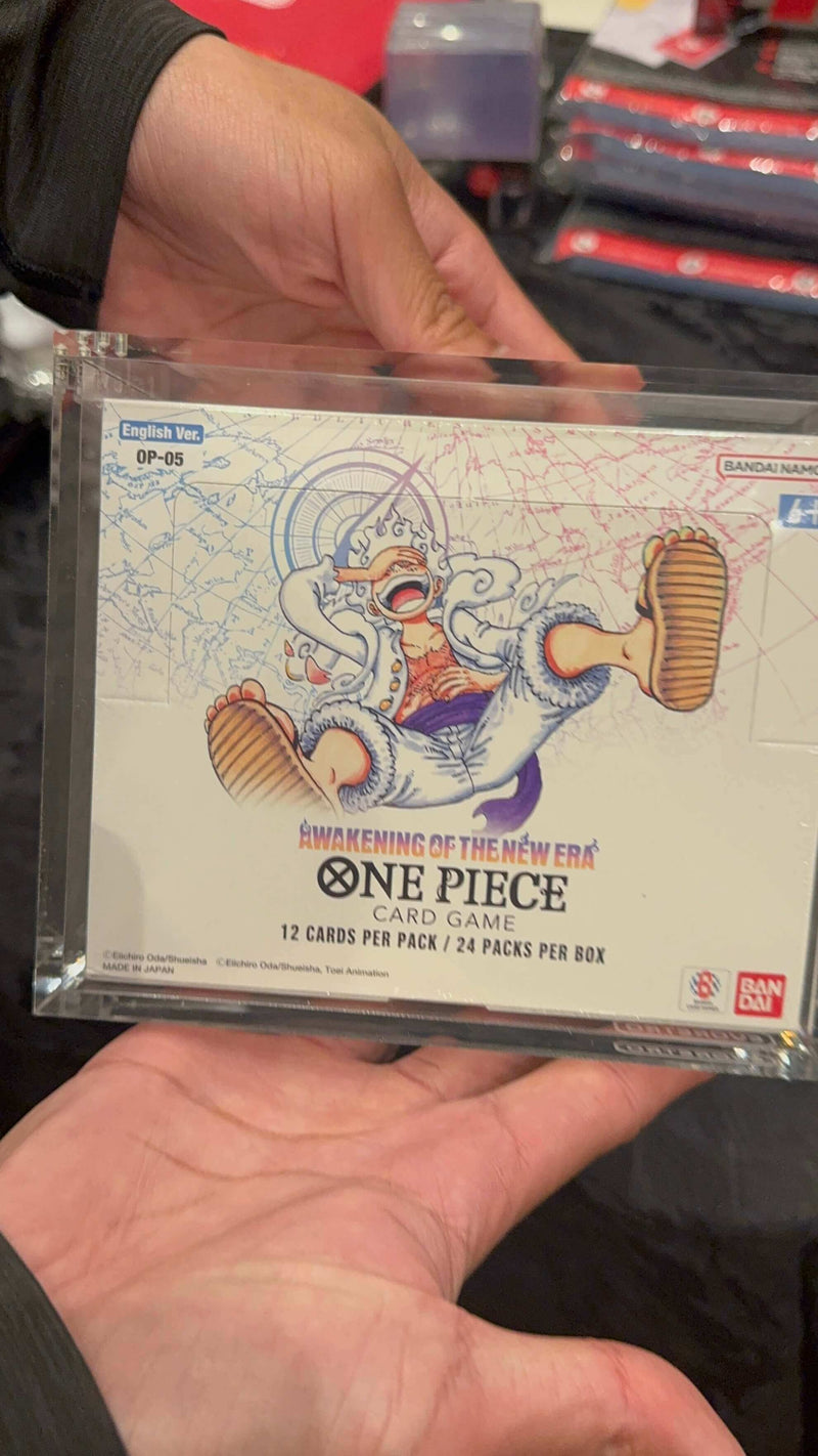 EVORETRO Acrylic Case Display for Bandai One Piece OPP 4-6 TCG Booster Box English Pack of 1-7