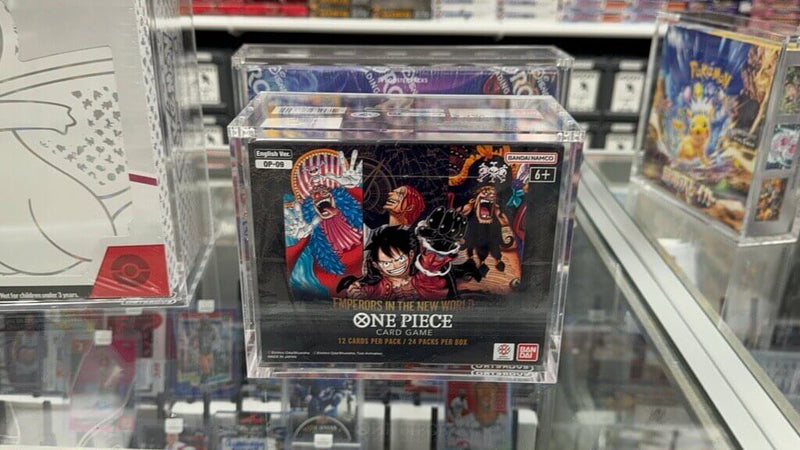 EVORETRO Acrylic Case Display for Bandai One Piece OPP 4-6 TCG Booster Box English Pack of 1-16