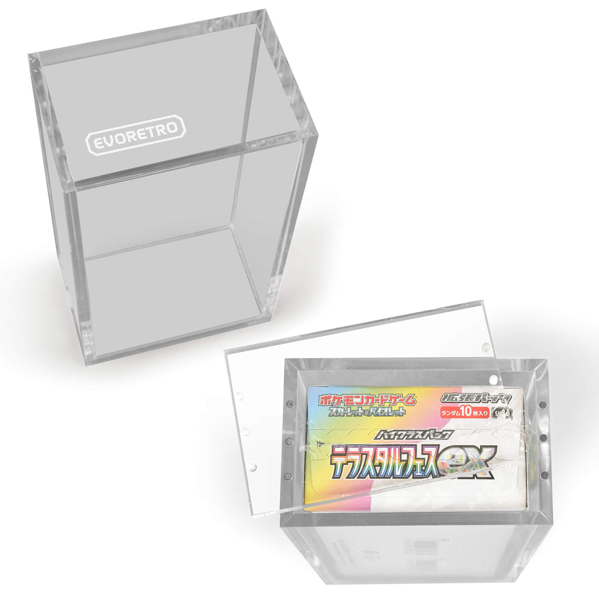 Japanese Small Booster Box EVORETRO Acrylic Case Magnetic Display-5