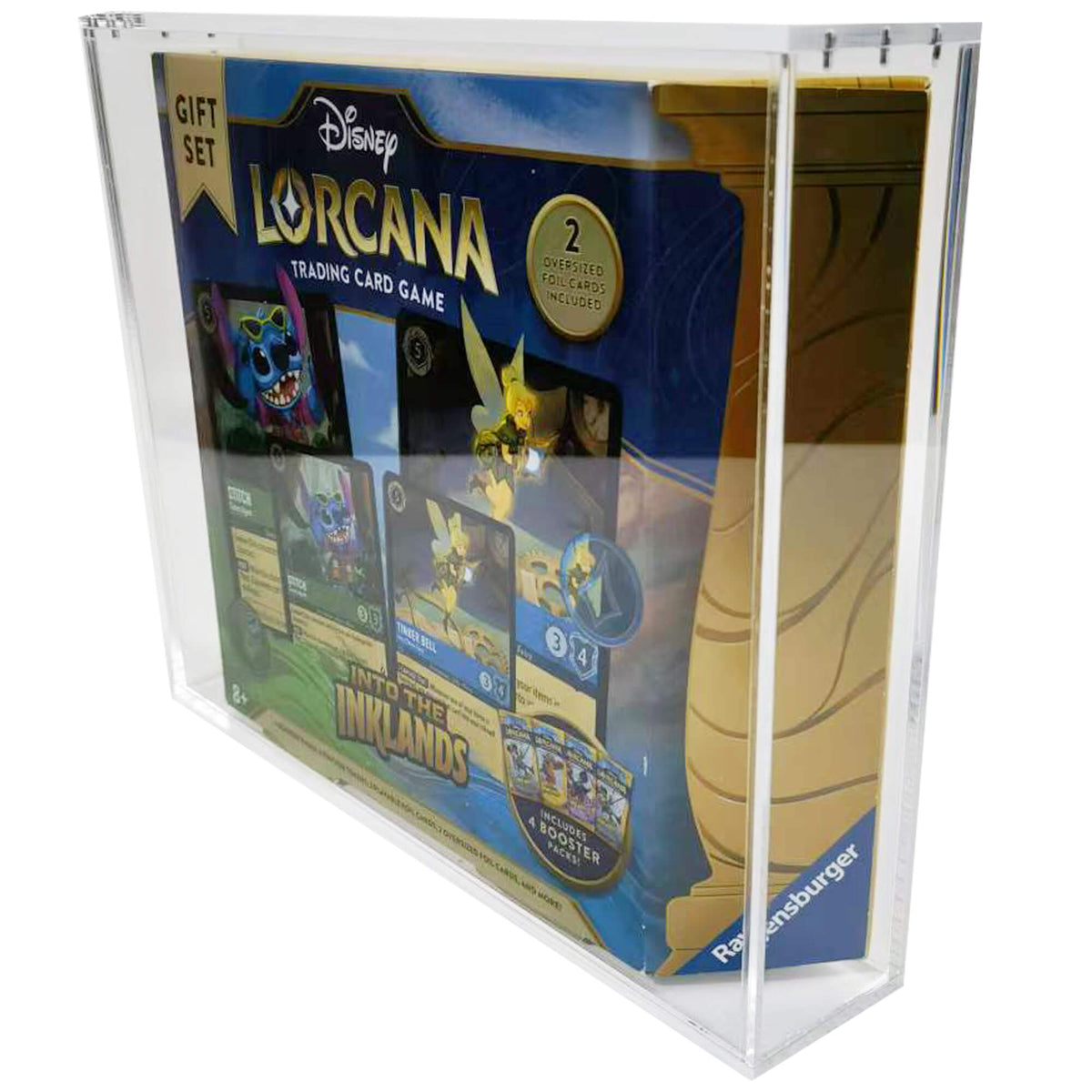 1x Lorcana Gift Set EVORETRO Display Case – 5mm Acrylic, Magnetic Lid-1