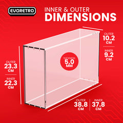 EVORETRO Acrylic Case Display for Pokemon 151 Scarlet Mega Charizard EX & Violet Ultra-Premium Collection Box-2
