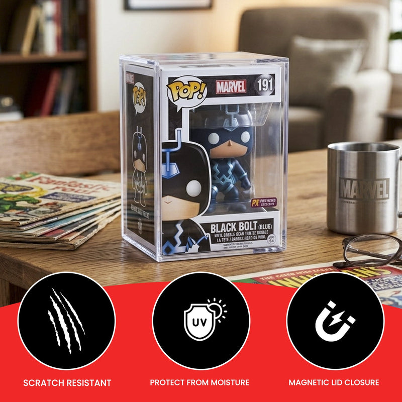 EVORETRO Acrylic Case Display for Standard size 4" Funko Pop Pack of 1-28