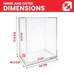 EVORETRO Acrylic Case Display for Standard size 4" Funko Pop Pack of 1-29