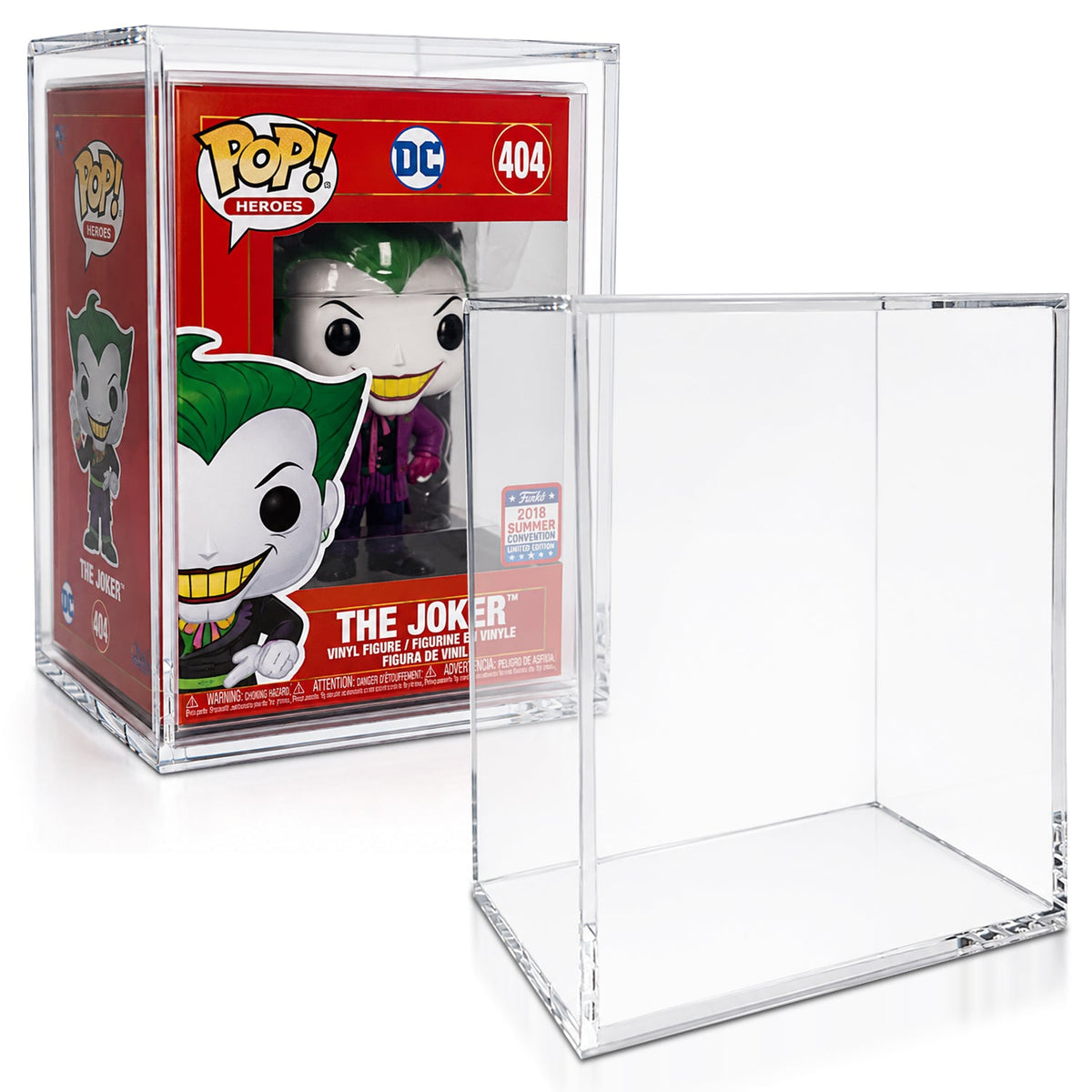 EVORETRO Acrylic Case Display for Standard size 4" Funko Pop Pack of 1-33
