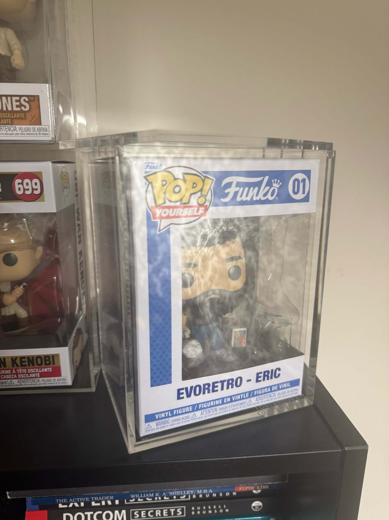 EVORETRO Acrylic Case Display for Standard size 4" Funko Pop Pack of 1-10