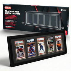 PSA Graded Wooden Frame Display with UV Glass card fit very tight ! LIQUIDATION-1