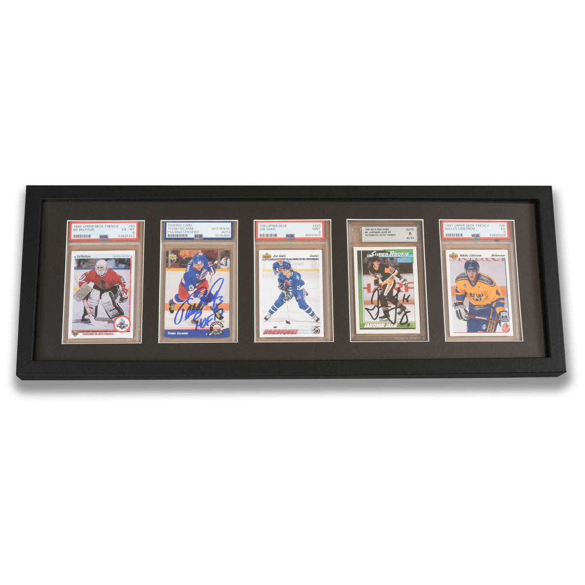 PSA Graded Wooden Frame Display with UV Glass card fit very tight ! LIQUIDATION-16