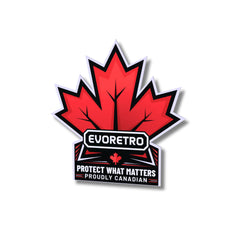 EVORETRO Poster – Proudly Canadian Maple Leaf 23 cm x 22 cm-1