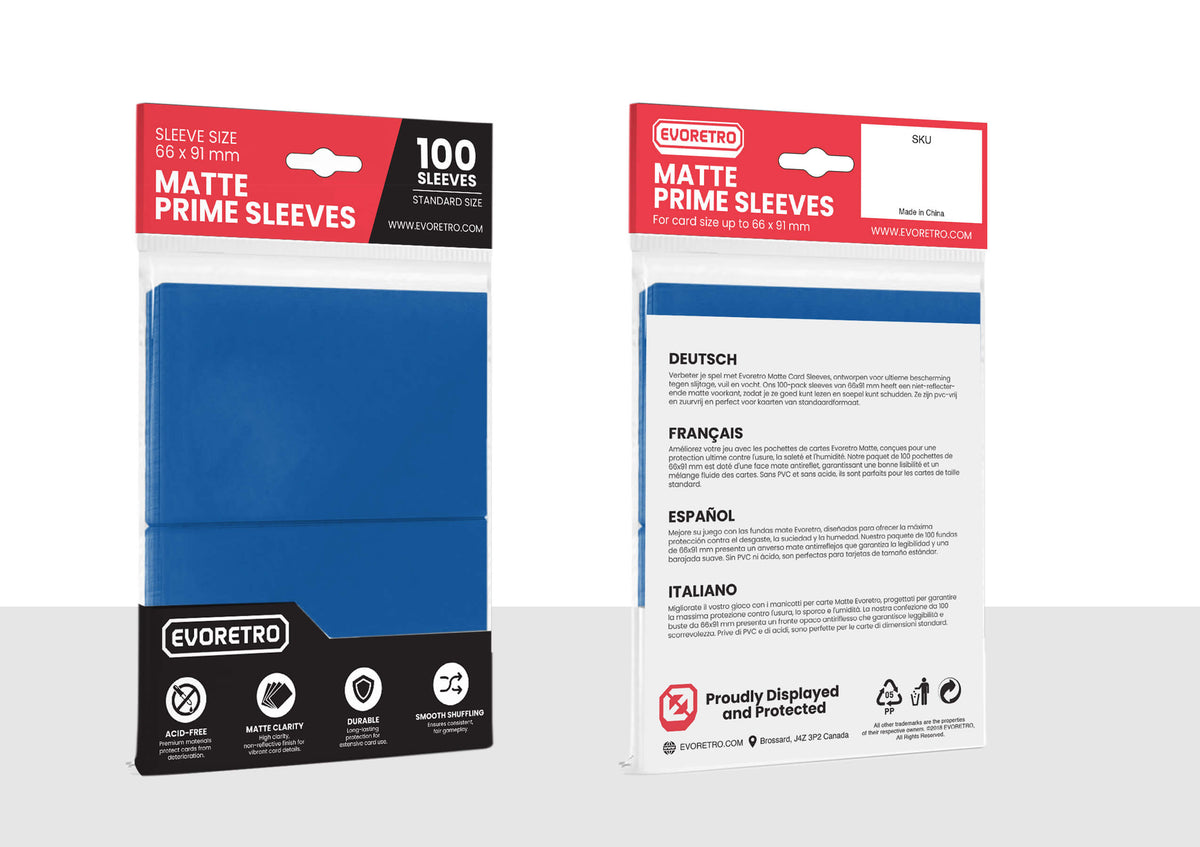EVORETRO Matte Card Sleeves Standard Size Glare-Free-5
