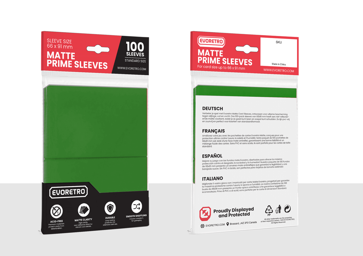 EVORETRO Matte Card Sleeves Standard Size Glare-Free-6