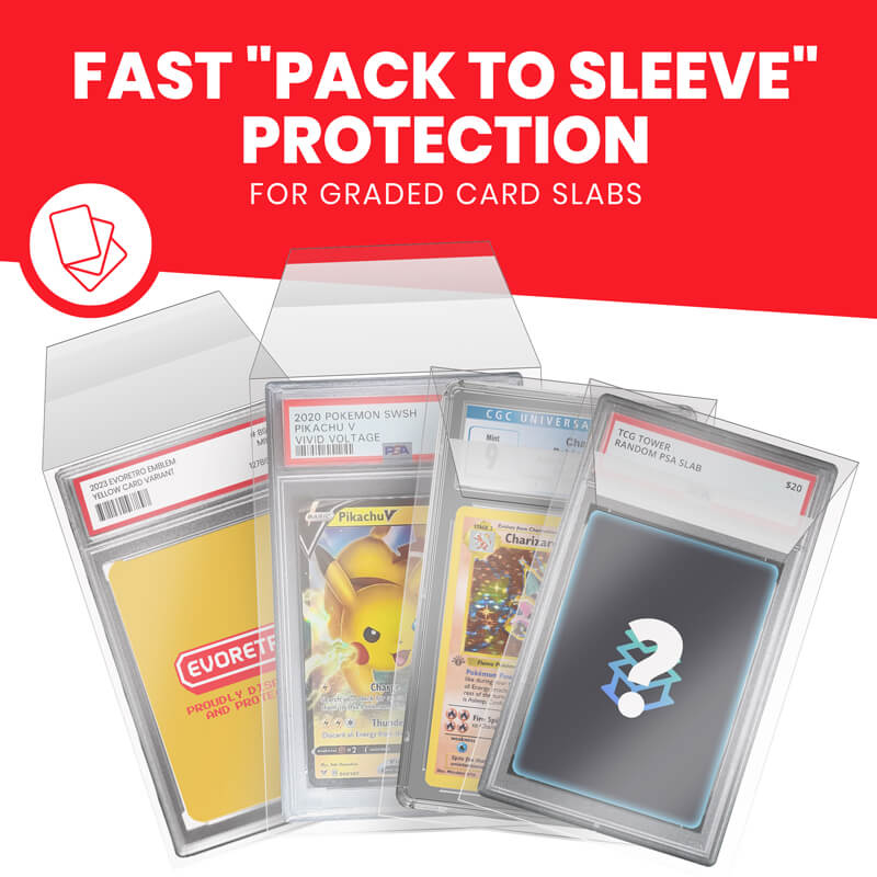 EVORETRO Graded Card Sleeves for PSA-7