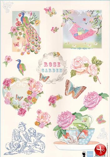 Cutting Print - Rose Garden-1