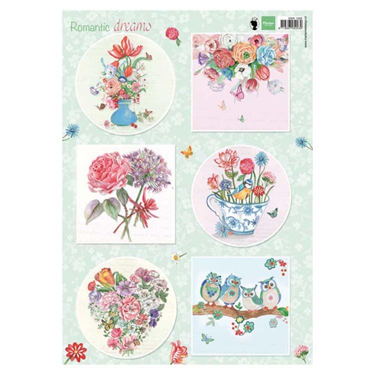 Marianne Design Cutting Sheet Romantic Dreams - Green-1