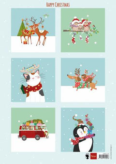 Cutting Sheet Happy Christmas A4-1