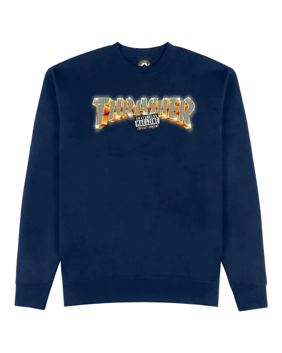 Thrasher 'Explicit' Crewneck - Royal-1