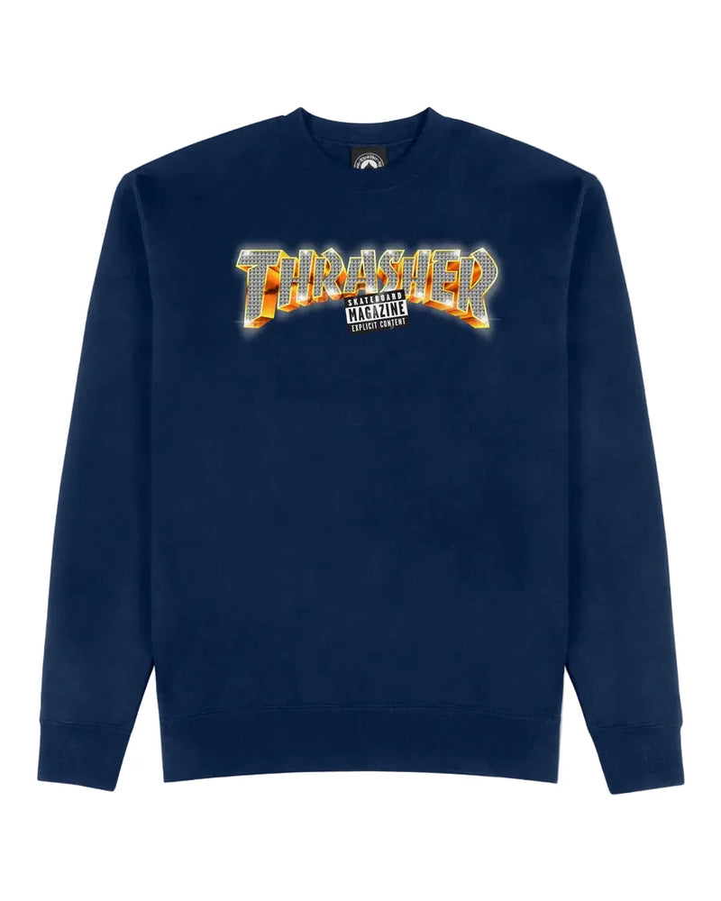 Thrasher 'Explicit' Crewneck - Royal-1