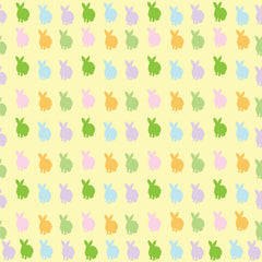 Easter Colorful Rabbits Adhesive Vinyl-1
