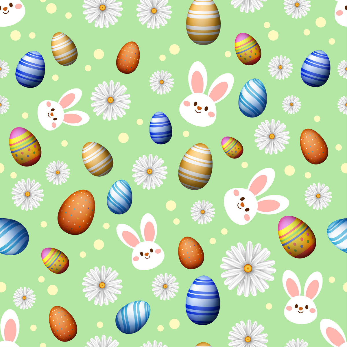Easter Eggs Rabbit Adhesive Vinyl-1