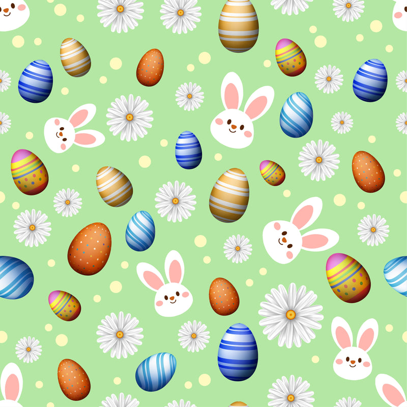 Easter Eggs Rabbit Adhesive Vinyl-1