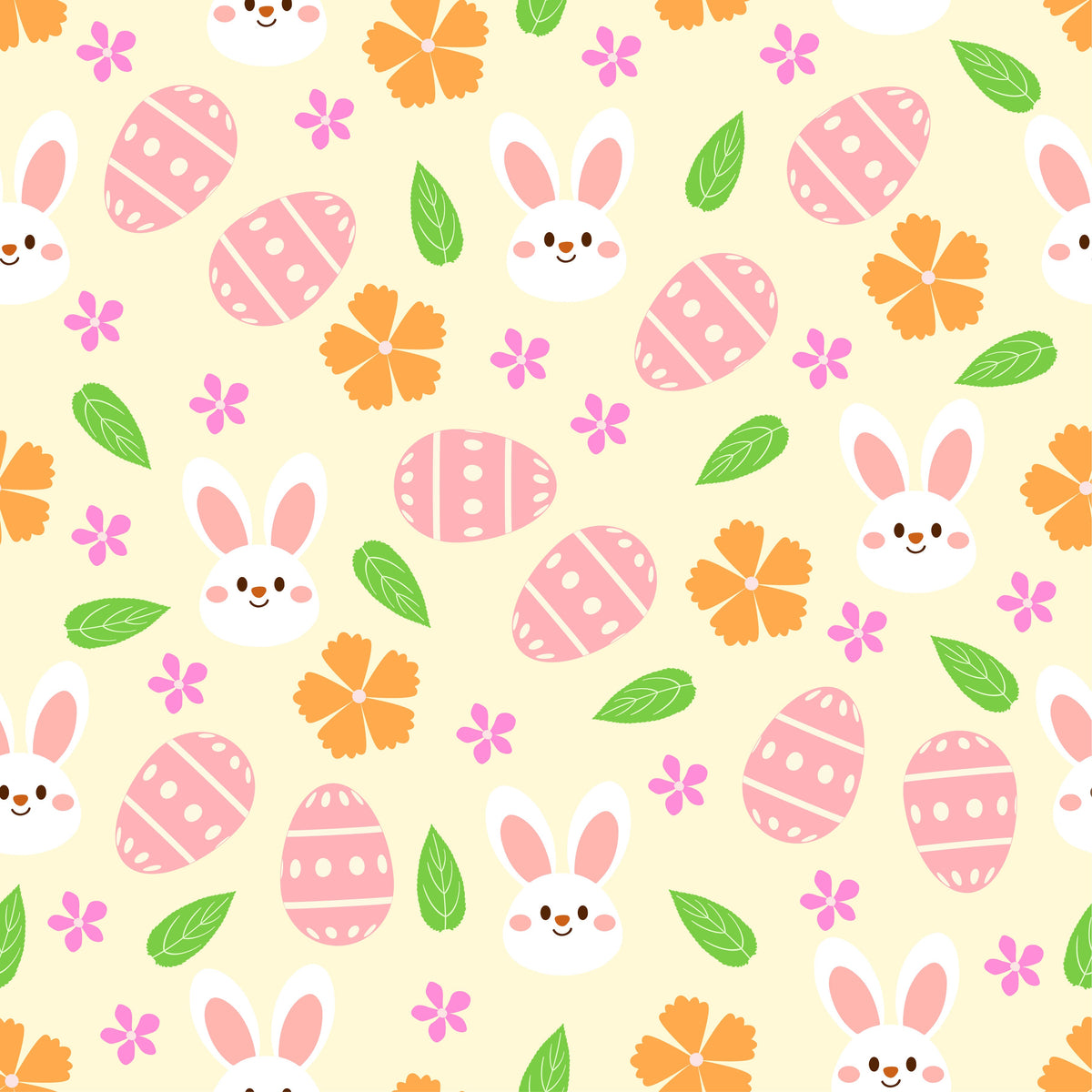 Easter Eggs Rabbit 2 Adhesive Vinyl-1