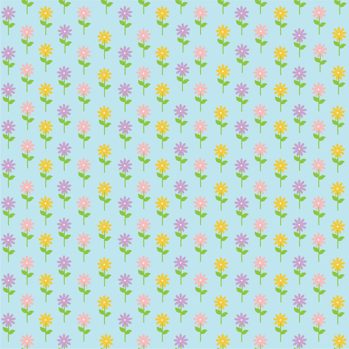 Easter Flowers Adhesive Vinyl #2-1
