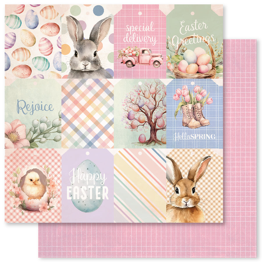 Papel Básico de Recuerdos de Pascua A 12 x 12 (Paquete a granel de 12 unidades) 33993-1