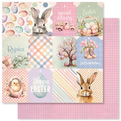 Papel Básico de Recuerdos de Pascua A 12 x 12 (Paquete a granel de 12 unidades) 33993-1