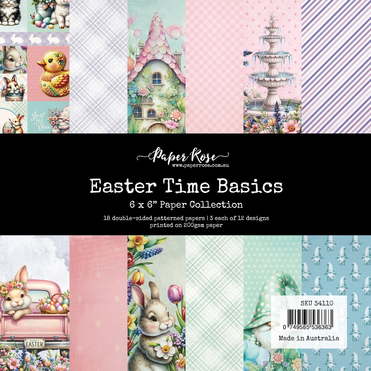 Easter Time Basics 6x6 Paper Collection 34110-1