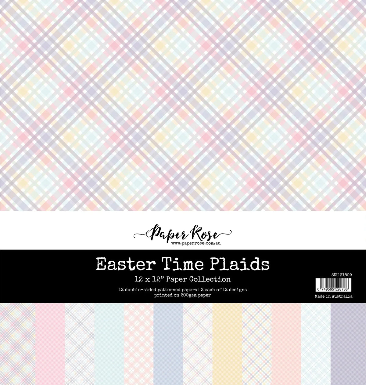 Easter Time Plaids 12x12 Paper Collection 31809-1