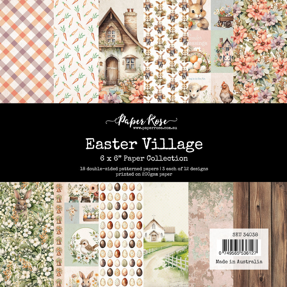 Easter Village 6 x 6 Paper Collection 34038-1