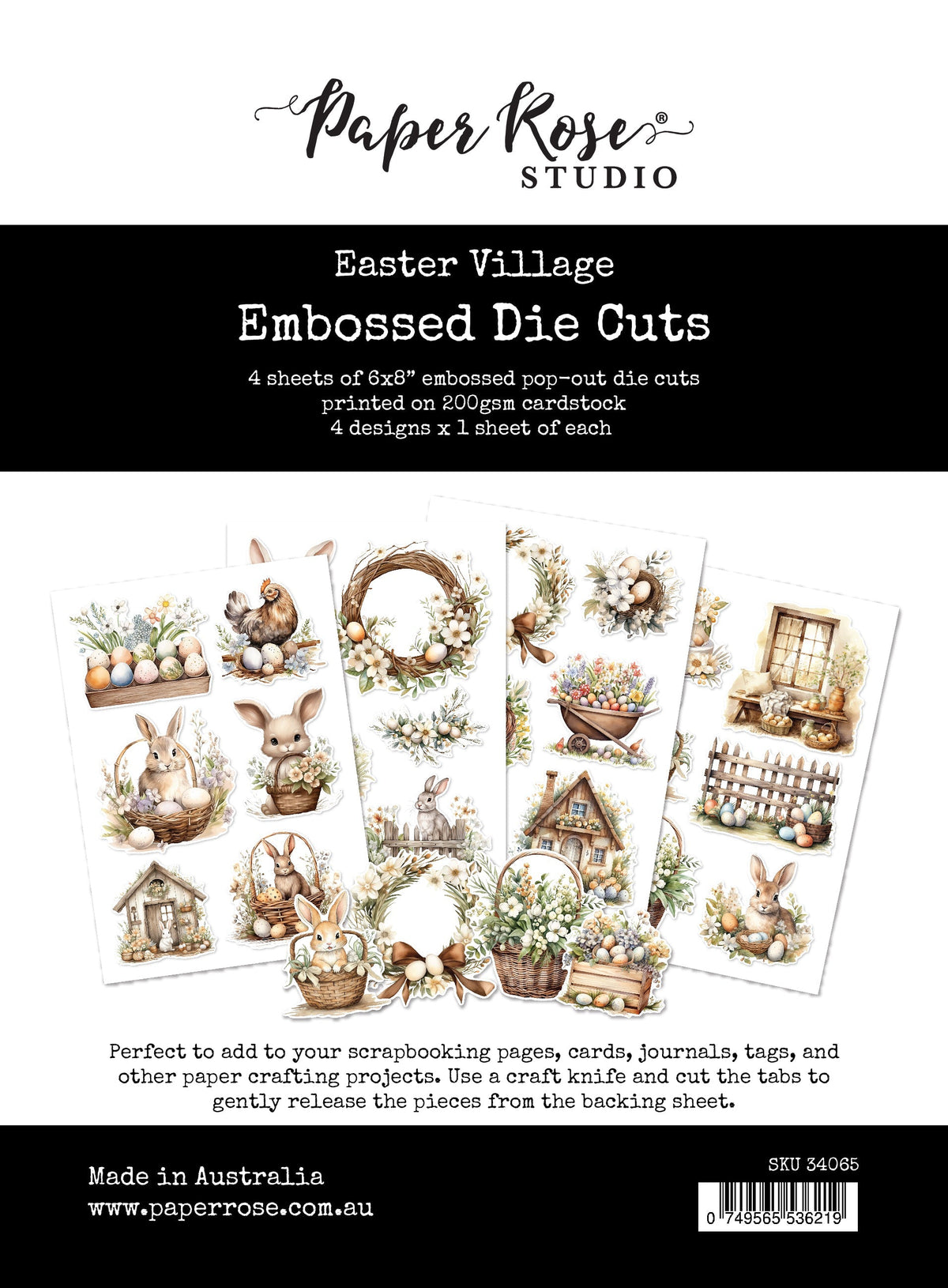 Easter Village Embossed Die Cuts 34065-1