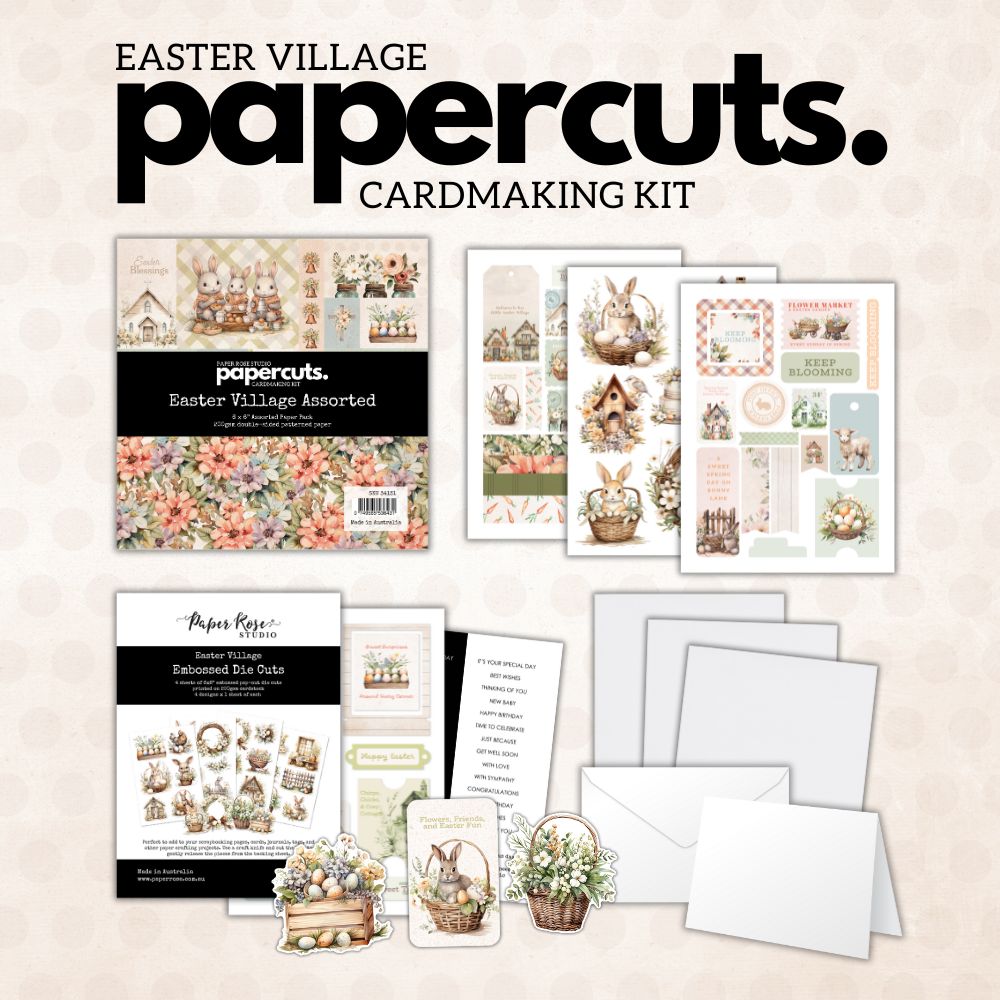 Easter Village Papercuts Cardmaking Kit 34131-1