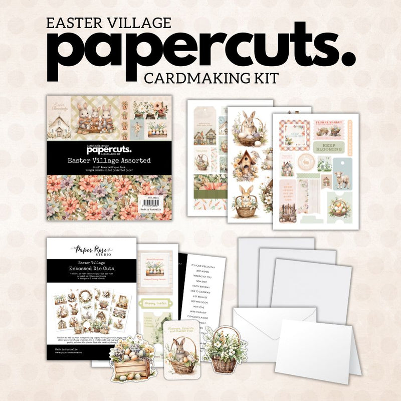 Easter Village Papercuts Cardmaking Kit 34131-1