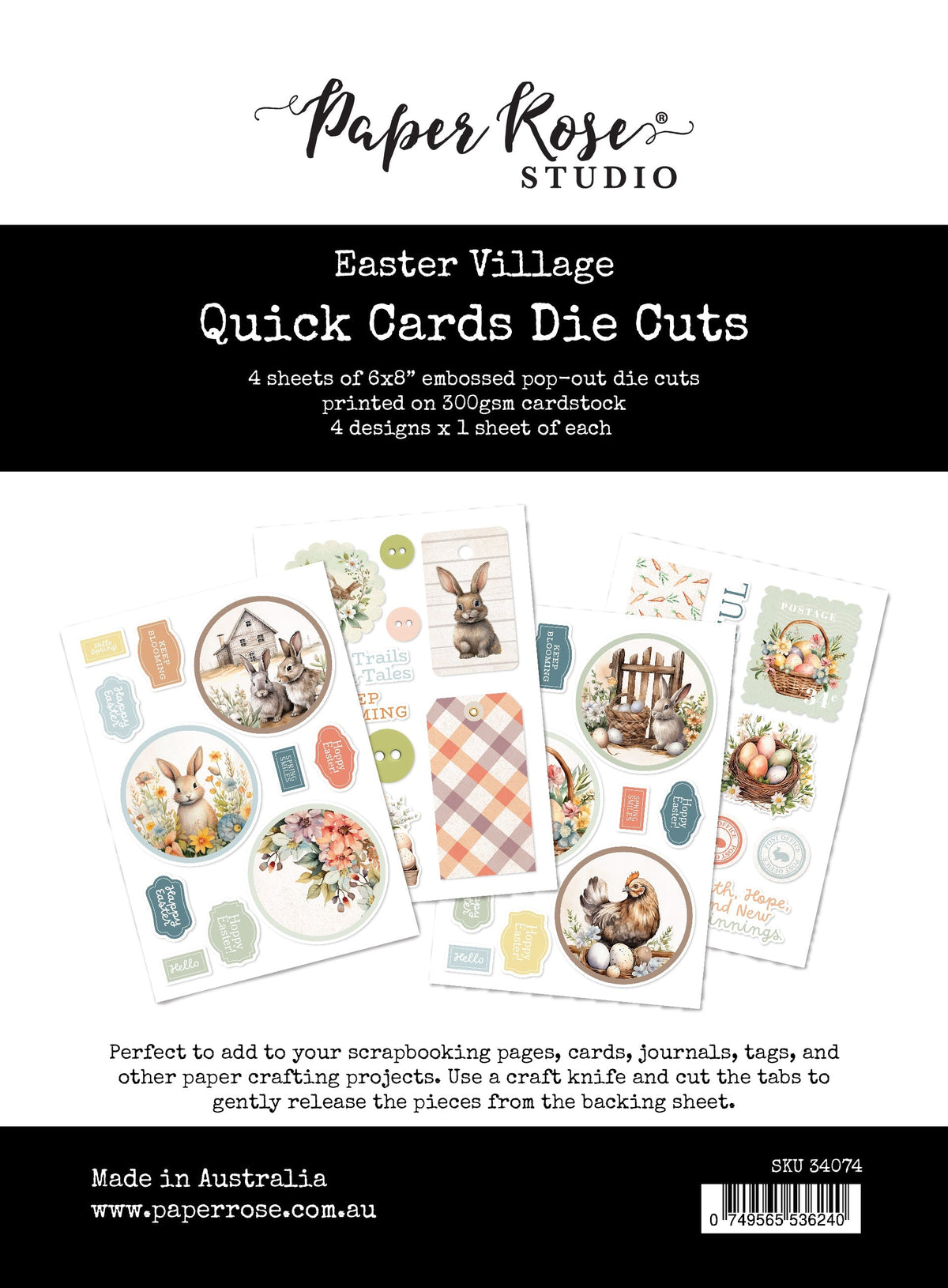 Easter Village Quick Cards Die Cut 34074-1