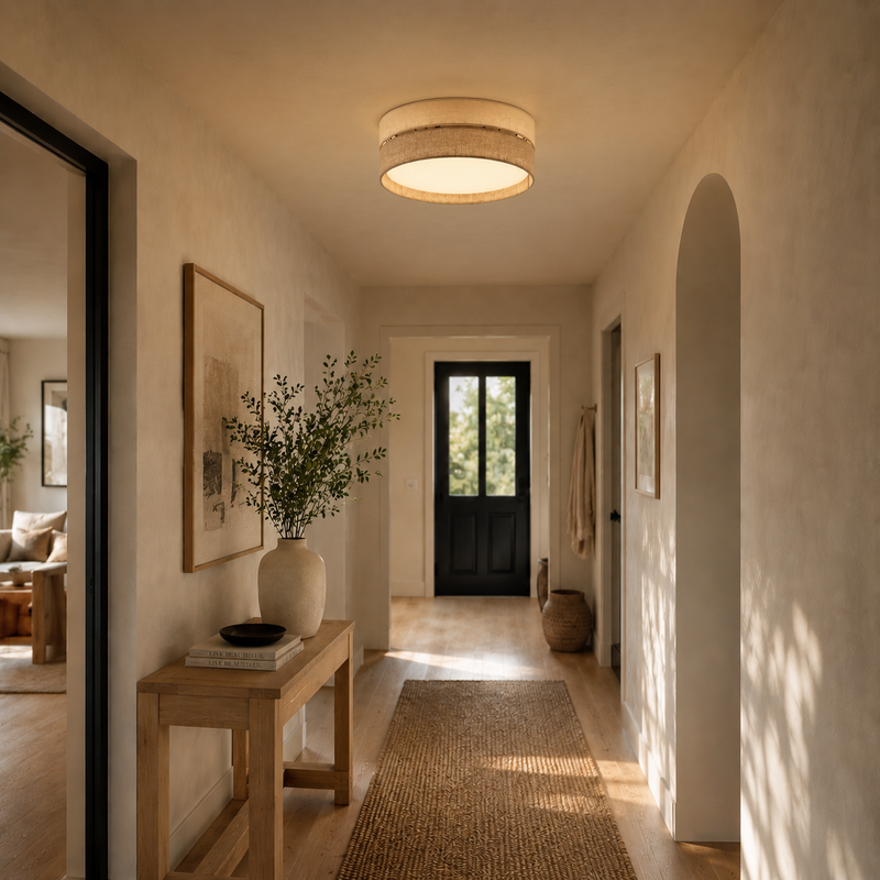 ECO Scandinavian Flush Mount Ceiling Light for Hallway, Kitchen & Bedroom-5