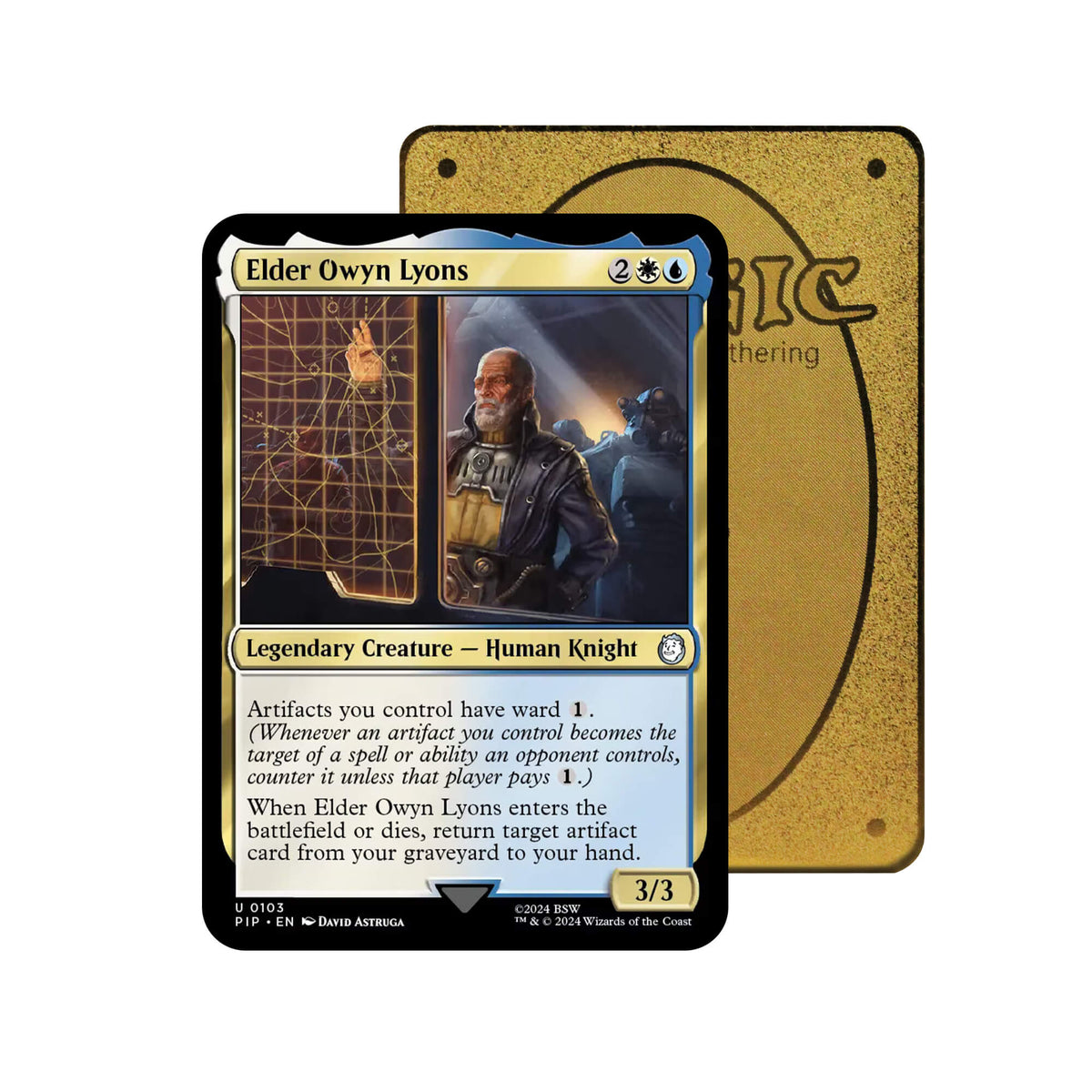 Elder Owyn Lyons Metal Orica Card-1