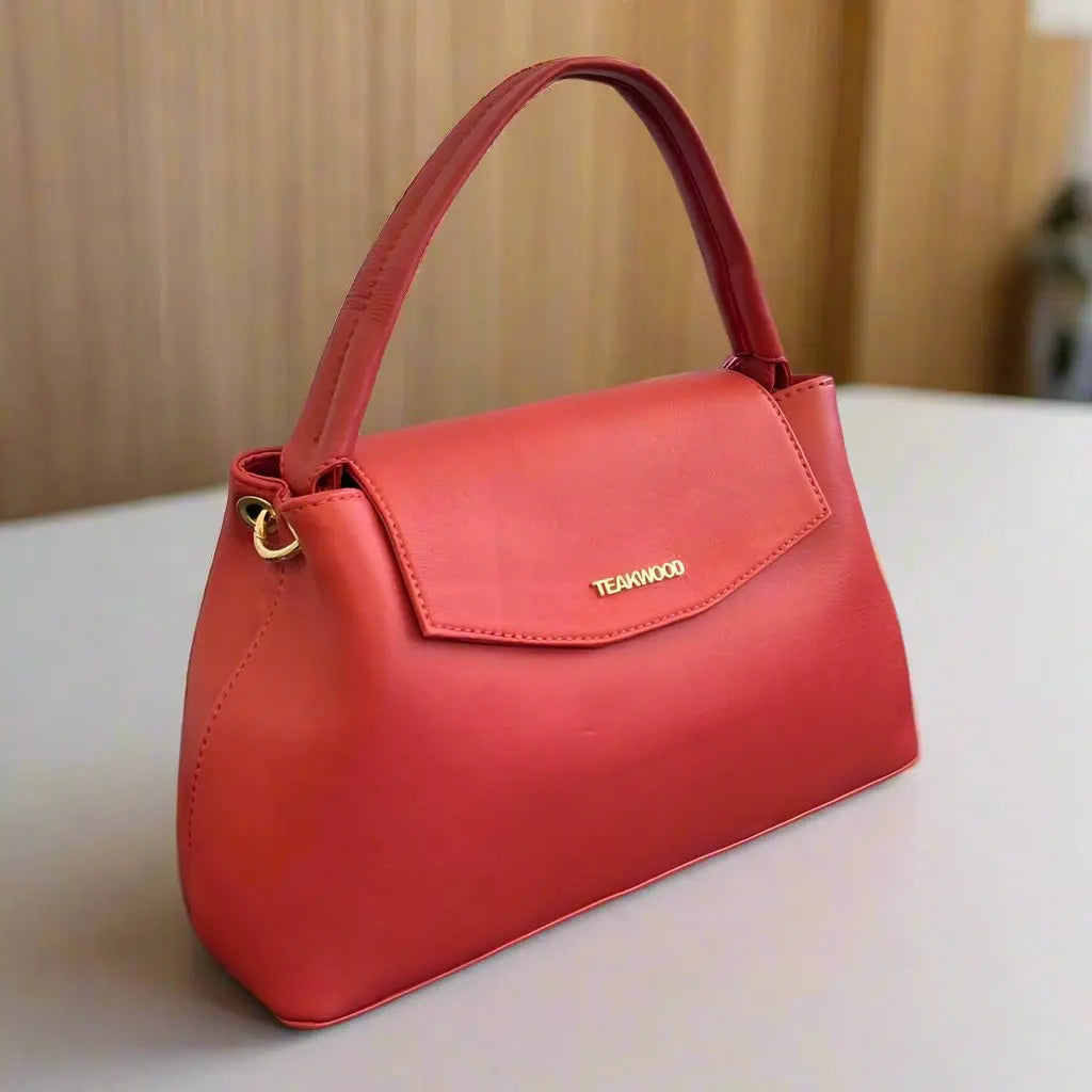 Elegant Sheep Leather Flap Handle Bag-3